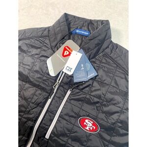 Cutter & Buck Rainier PrimaLoft Puffer Vest Mens 3XL Black‎ San Francisco 49ers